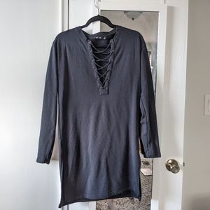 Blk dnm sweatshirt dress Black Denim